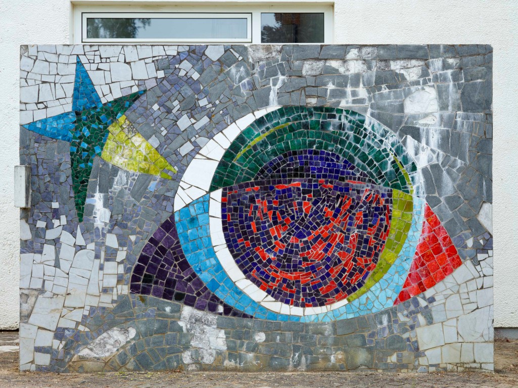 un oeil, une étoile, mosaïque, 1% artistique de Michel Dubosc, 1967