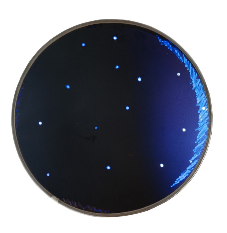 verrière, Jean Mauret, 2012, cercle bleu nuit étoilé
