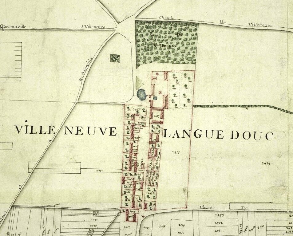 Plan de la terre de Boisville, Archives départementales d’Eure-et-Loir, 2Fi 188/1.